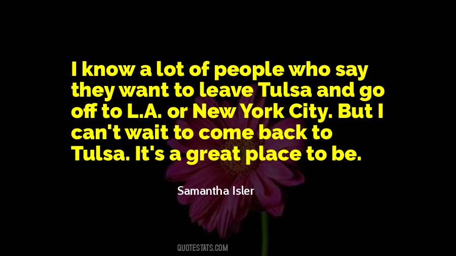 Samantha Isler Quotes #55705