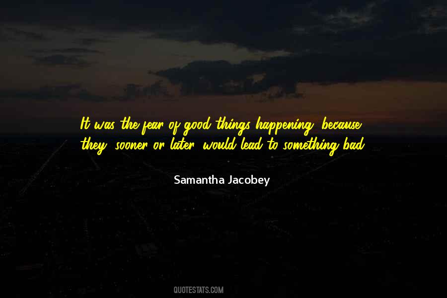 Samantha Jacobey Quotes #1229256