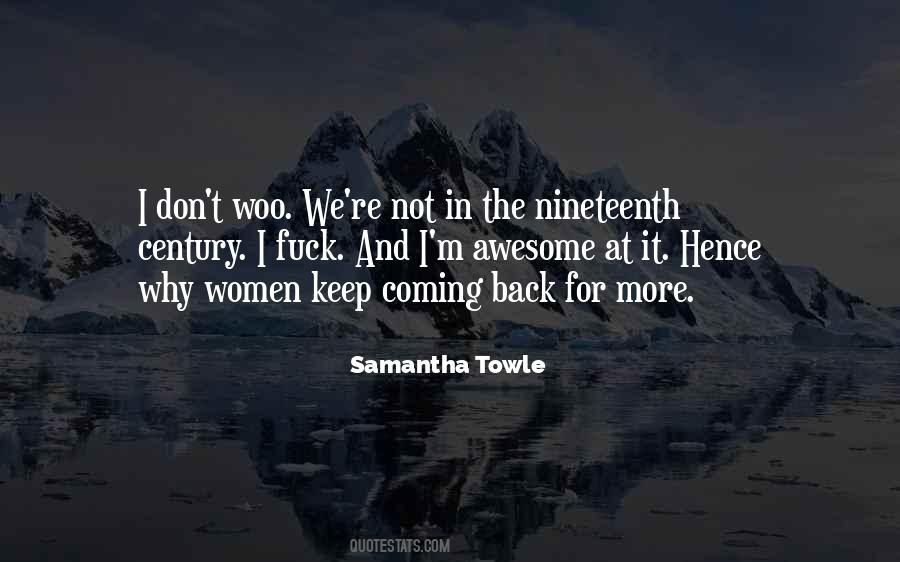 Samantha Towle Quotes #912133