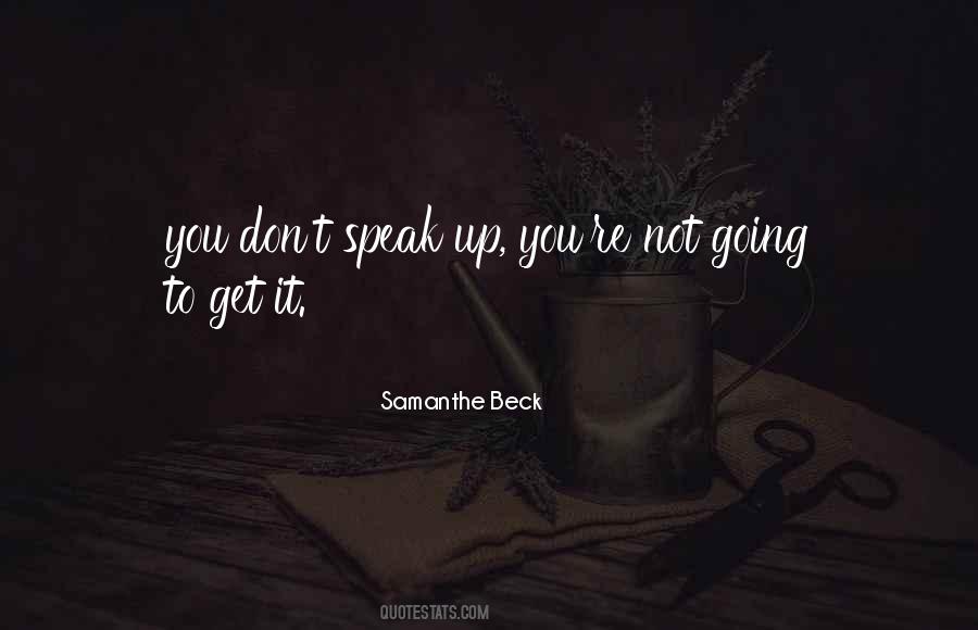 Samanthe Beck Quotes #135266