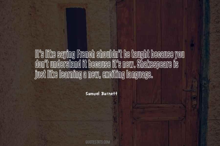 Samuel Barnett Quotes #792956