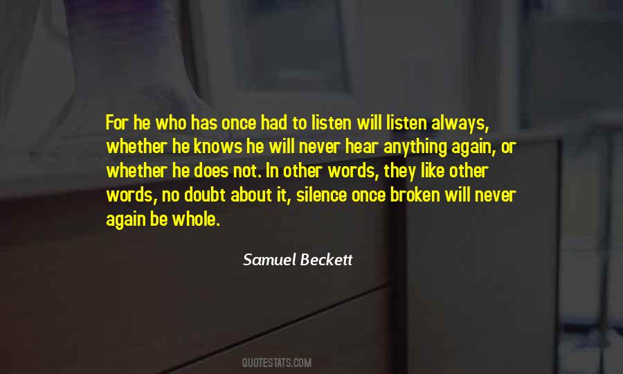 Samuel Beckett Quotes #161916
