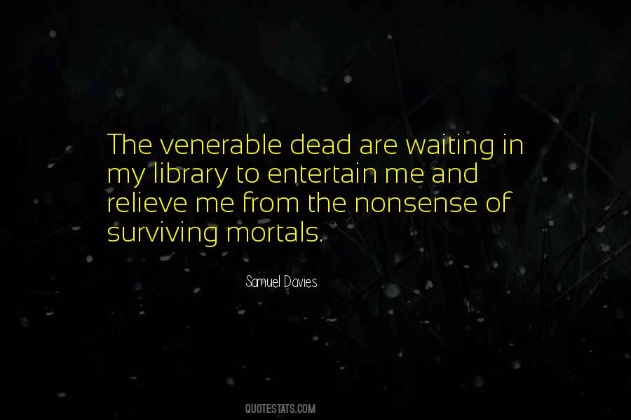 Samuel Davies Quotes #148706 Samuel Davies Quotes #148706