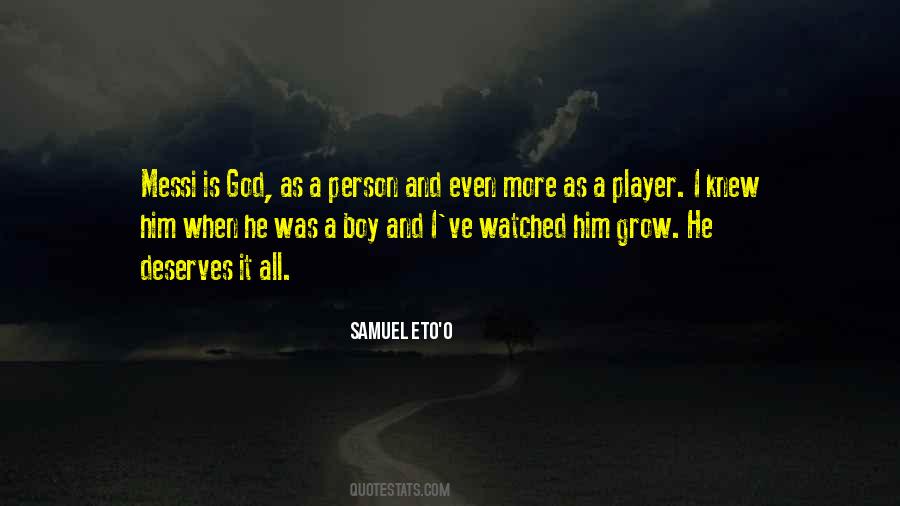 Samuel Eto'o Quotes #445140