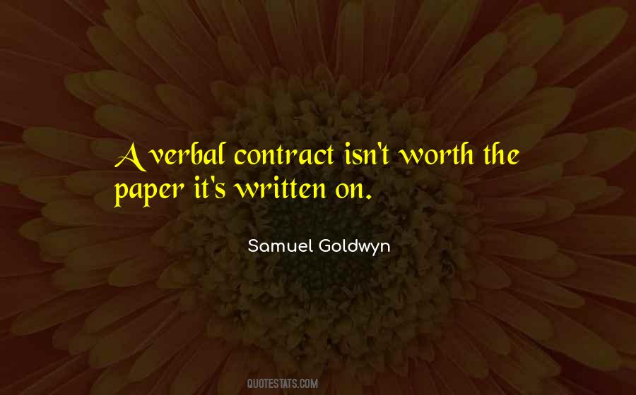 Samuel Goldwyn Quotes #175760
