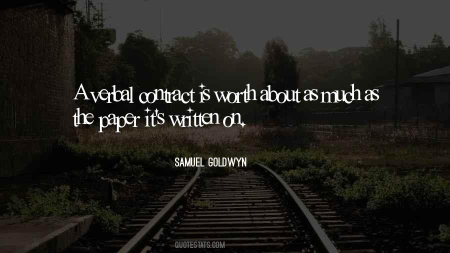 Samuel Goldwyn Quotes #770861