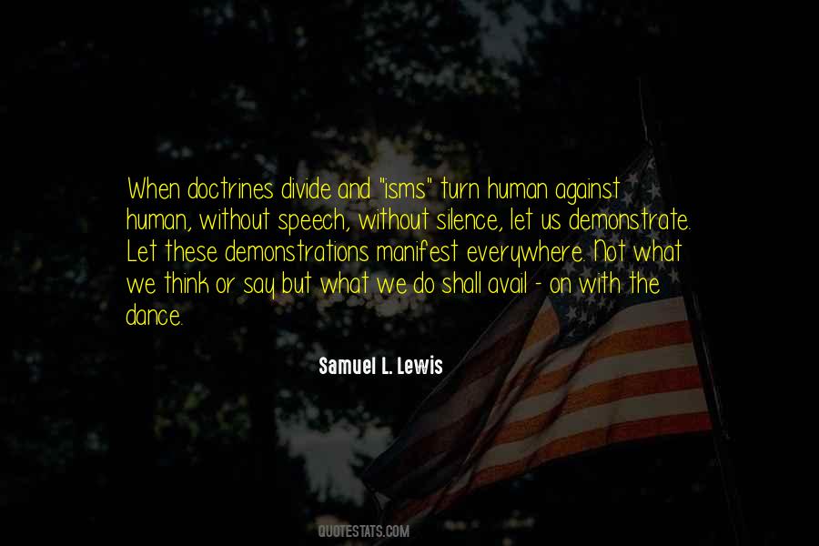 Samuel L. Lewis Quotes #807425