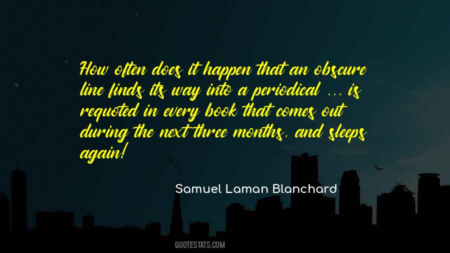 Samuel Laman Blanchard Quotes #1124057