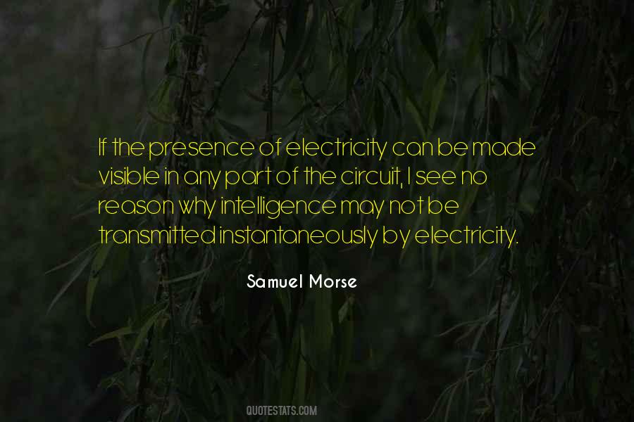 Samuel Morse Quotes #916948