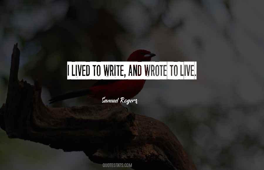 Samuel Rogers Quotes #1766431