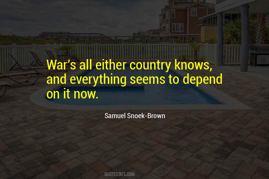 Samuel Snoek-Brown Quotes #135105