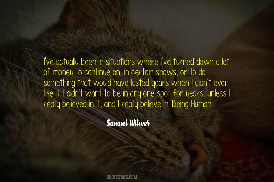 Samuel Witwer Quotes #1295793