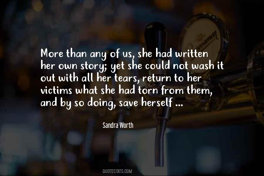 Sandra Worth Quotes #1066515