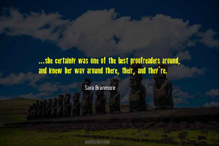 Sara Branmore Quotes #1138201