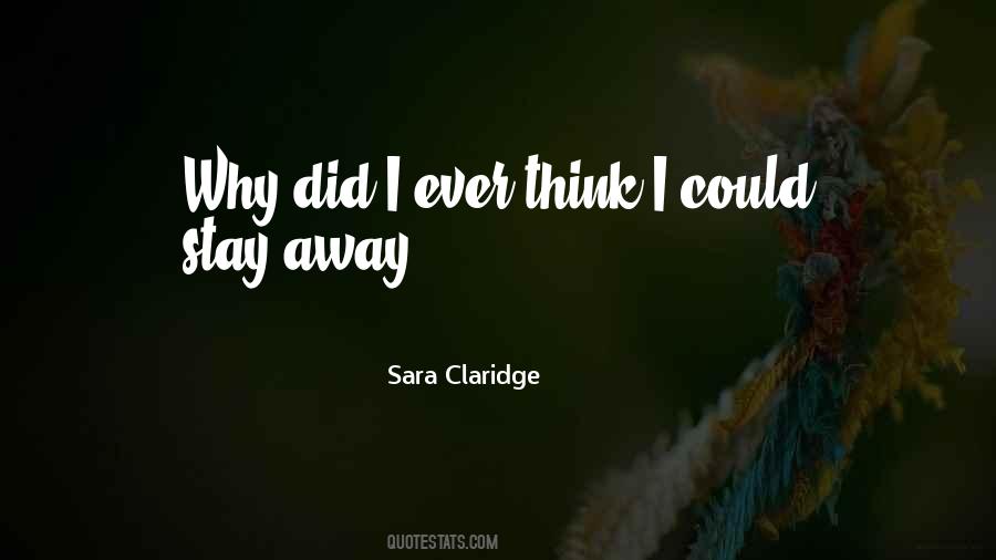 Sara Claridge Quotes #1149813