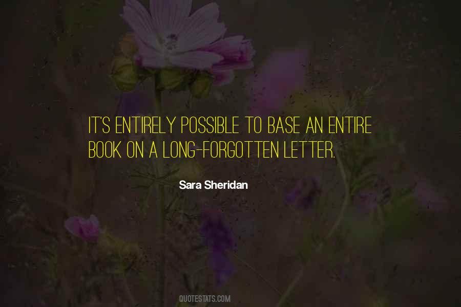 Sara Sheridan Quotes #112120