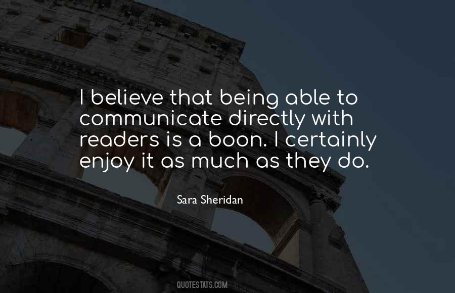 Sara Sheridan Quotes #1685559