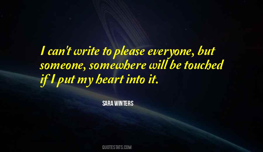 Sara Winters Quotes #18793