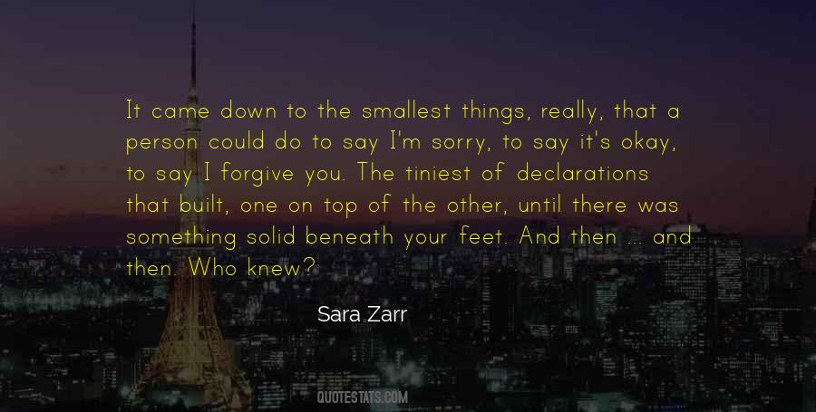 Sara Zarr Quotes #1548580