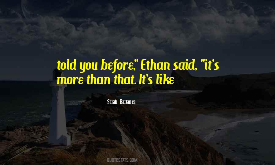Sarah Ballance Quotes #1592361