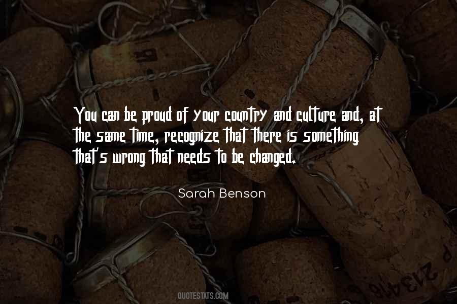 Sarah Benson Quotes #1388363