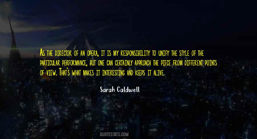 Sarah Caldwell Quotes #1296033