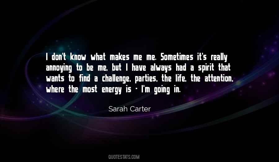 Sarah Carter Quotes #510584