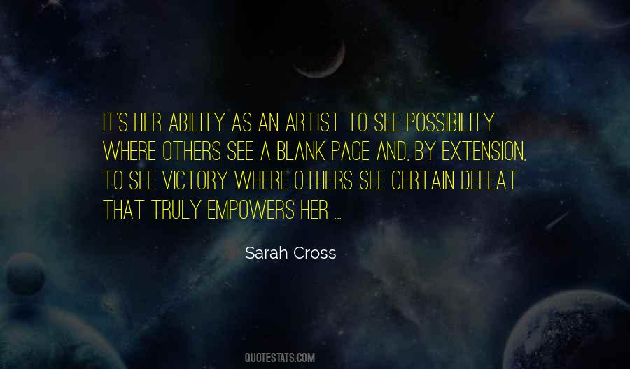 Sarah Cross Quotes #186757