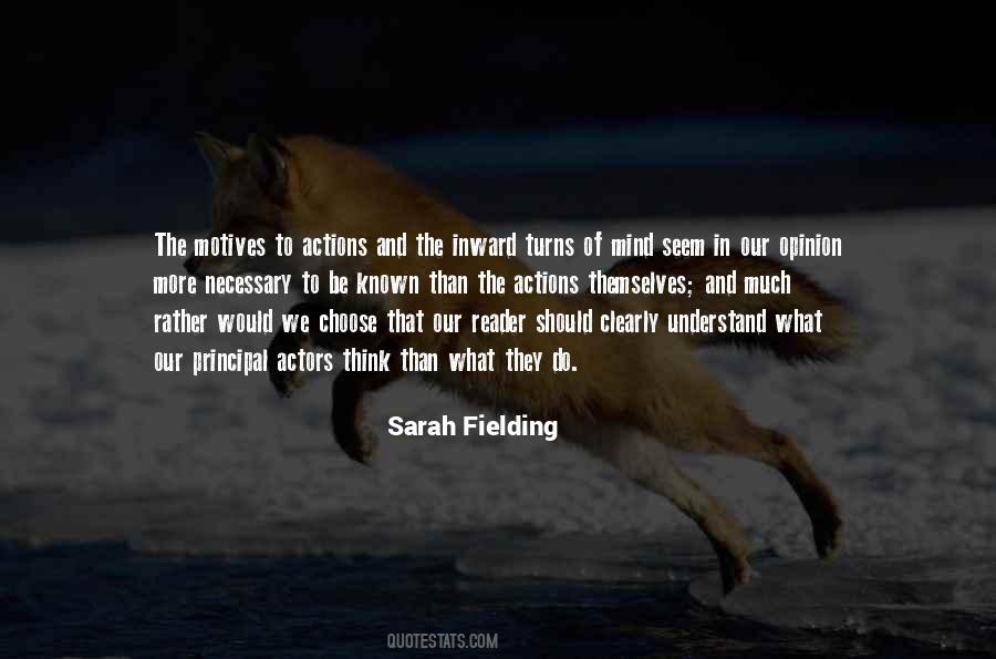 Sarah Fielding Quotes #1399646