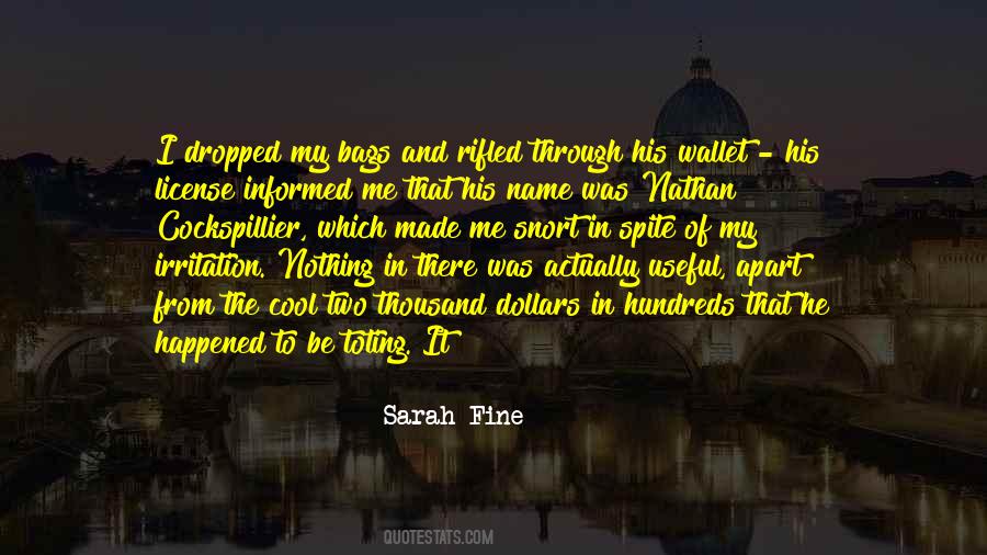 Sarah Fine Quotes #1550418