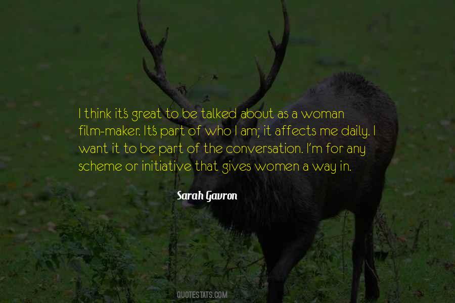 Sarah Gavron Quotes #231409