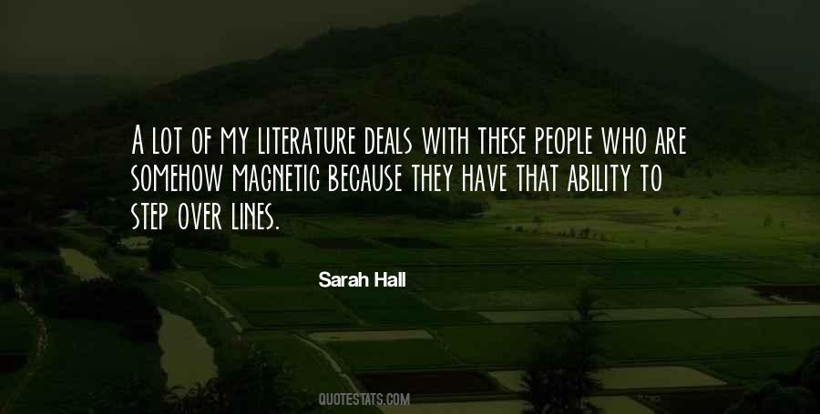Sarah Hall Quotes #117033