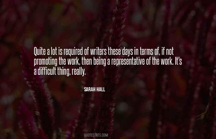 Sarah Hall Quotes #311165