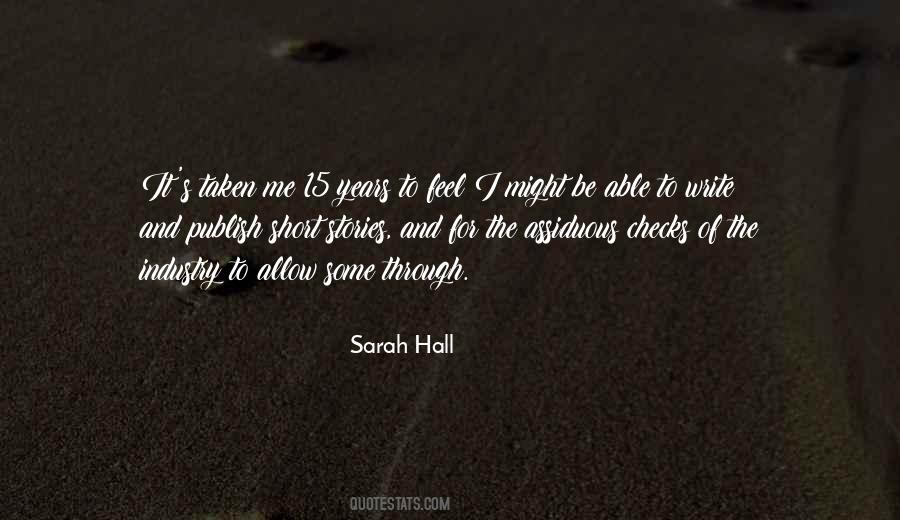 Sarah Hall Quotes #507327