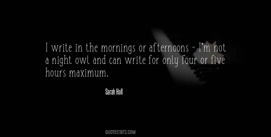 Sarah Hall Quotes #704759