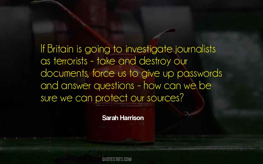 Sarah Harrison Quotes #1734348