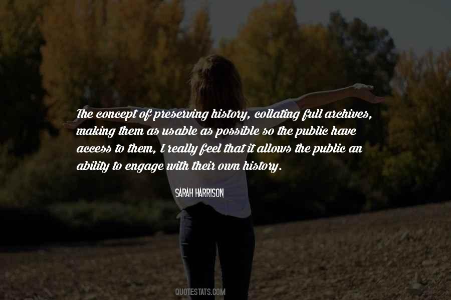 Sarah Harrison Quotes #260457