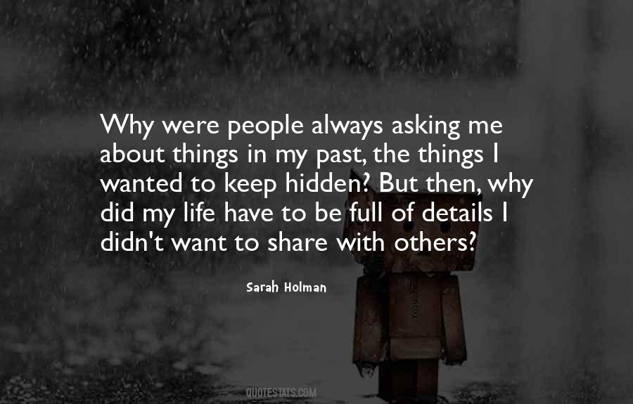 Sarah Holman Quotes #1692295