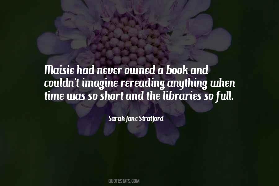 Sarah Jane Stratford Quotes #550345