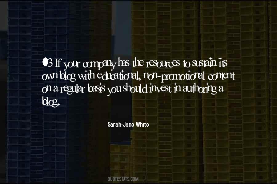 Sarah-Jane White Quotes #1319593