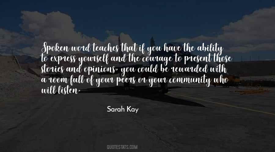 Sarah Kay Quotes #1420760