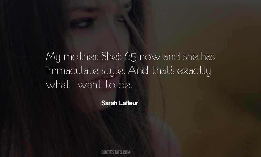 Sarah Lafleur Quotes #1079244