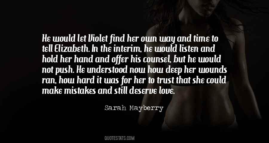 Sarah Mayberry Quotes #1194381