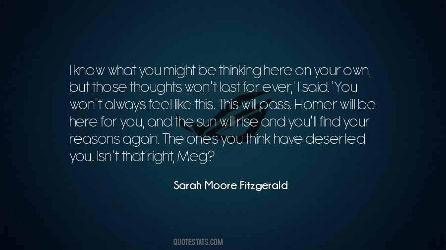 Sarah Moore Fitzgerald Quotes #278565