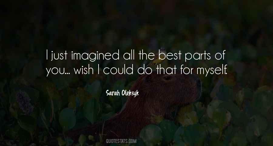 Sarah Oleksyk Quotes #292817 Sarah Oleksyk Quotes #292817
