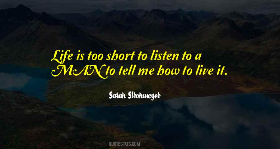Sarah Strohmeyer Quotes #117743