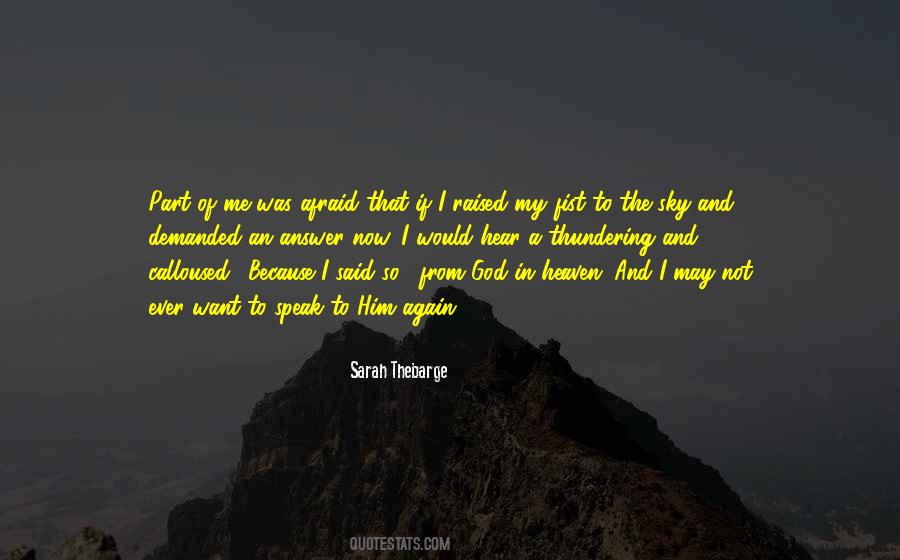 Sarah Thebarge Quotes #1268577