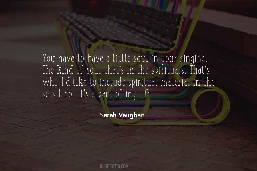 Sarah Vaughan Quotes #603618