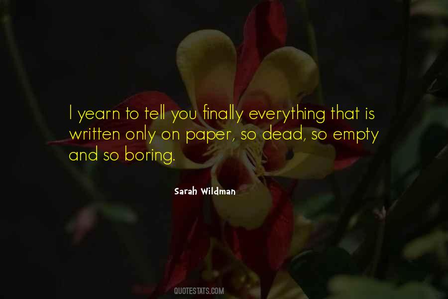 Sarah Wildman Quotes #1128325