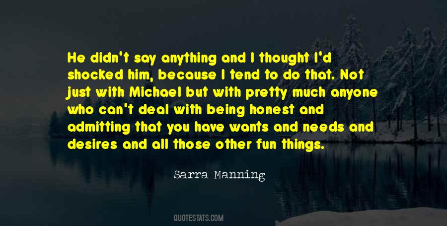 Sarra Manning Quotes #1451236